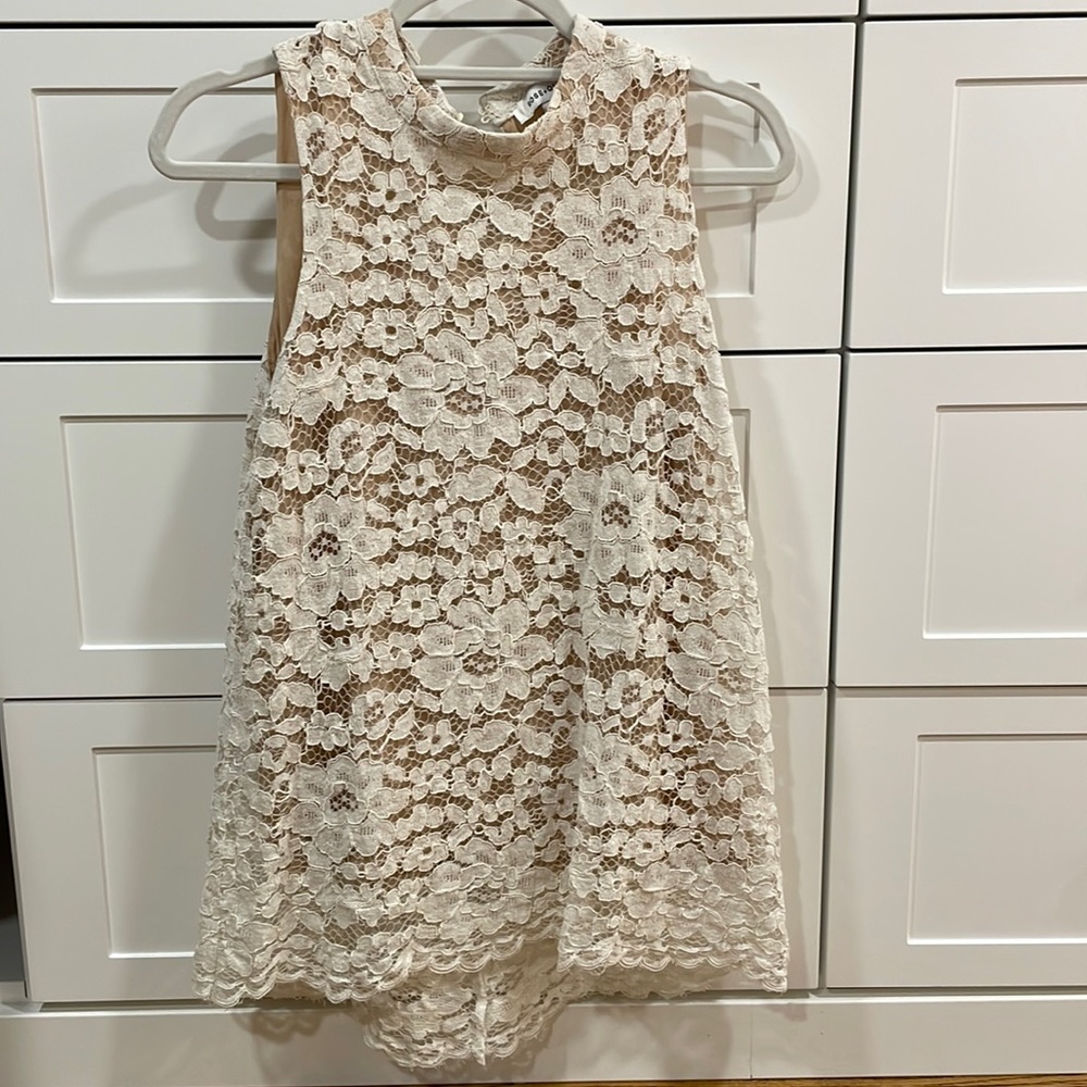 BOGO! Lace high neck top